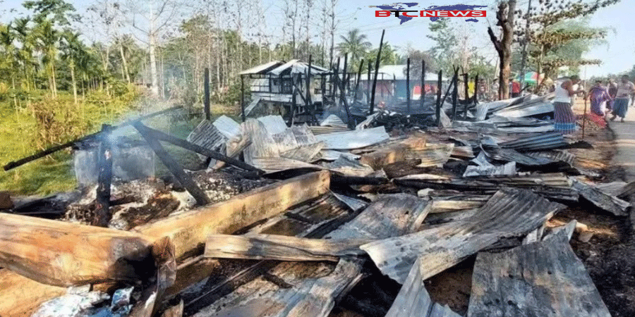 খাগড়াছড়িতে অগ্নিকাণ্ডে ৯টি দোকান পুড়ে ছাই