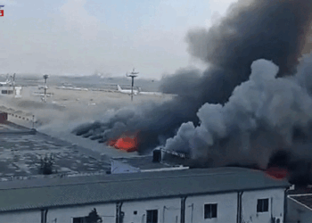 শাহজালাল বিমানবন্দরের কার্গো সেকশনে ভয়াবহ অগ্নিকাণ্ড