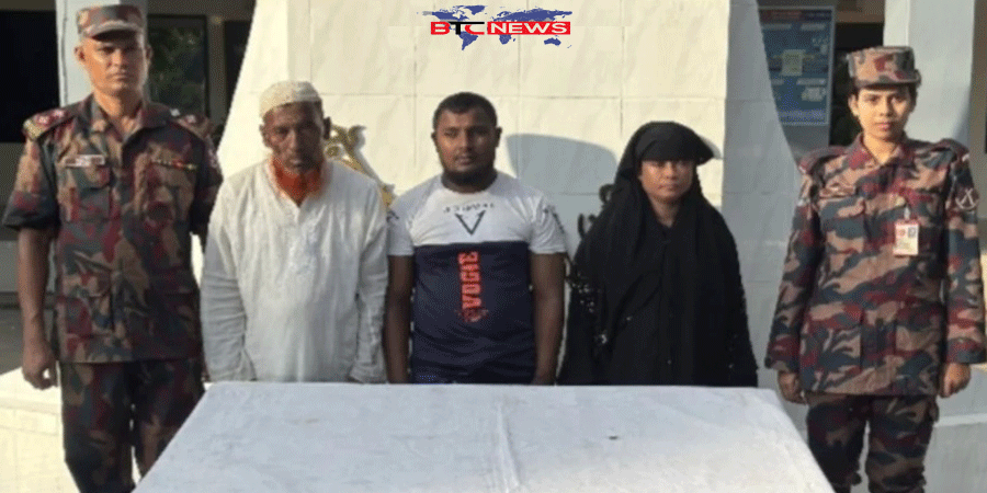 টেকনাফে পাচারকারীর কবল থেকে ১৪ জিম্মি উদ্ধার, স্বামী-স্ত্রীসহ আটক-৩