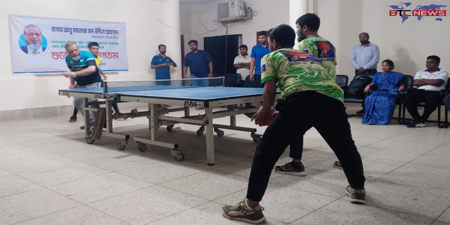 রাজশাহী টেবিল টেনিস অনুশিলন পরিদর্শন — বিআরটিএ চেয়ারম্যান