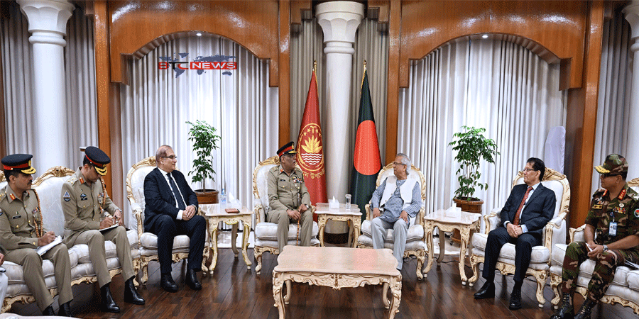 প্রধান উপদেষ্টার সঙ্গে পাকিস্তান যৌথ বাহিনী প্রধানের বৈঠক