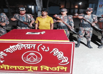 বেনাপোলে গোলাঘর থেকে পিস্তল সহ আটক-১