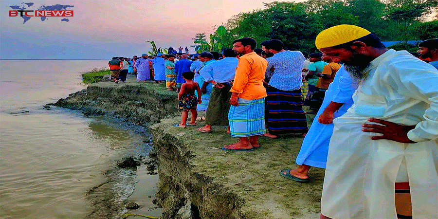 ইসলামপুরে রাক্ষসী যমুনা নদী ভাঙনে চার শতাধিক বাড়ীঘর বিলীন, আতঙ্কে দিন কাটছে দূর্গম চরের মানুষদের