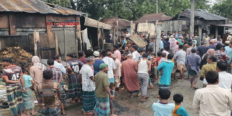 নাগেশ্বরীতে আগুনে পুড়ল ৮টি দোকান, প্রায় অর্ধকোটি টাকার ক্ষয়ক্ষতি