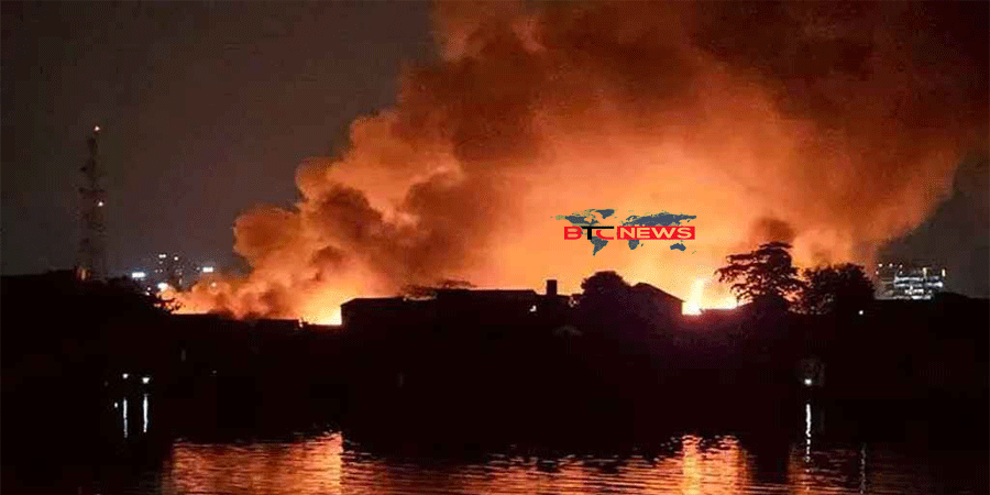 ৪০ মিনিট পর ঘটনাস্থলে ফায়ার সার্ভিস, আগুন নিয়ন্ত্রণে ১৬ ইউনিট