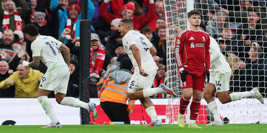 নটিংহ্যামের বিপক্ষে বিপর্যস্ত লিভারপুল