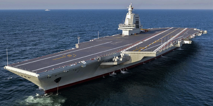 তৃতীয় বিমানবাহী রণতরী নামালো চীন