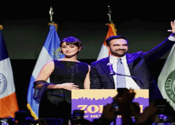 মামদানির বিজয় ভাষণ শেষে মঞ্চে বাজল ‘ধুম মাচালে’