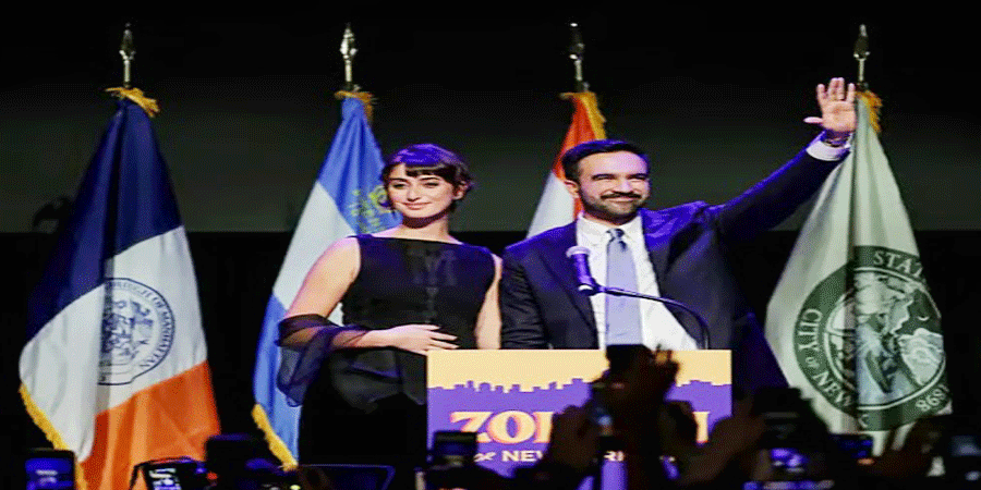 মামদানির বিজয় ভাষণ শেষে মঞ্চে বাজল ‘ধুম মাচালে’