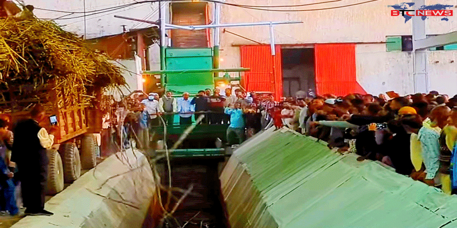 ঋণের বোঝা মাথায় নিয়ে জিল বাংলা চিনিকলে আখ মাড়াই শুরু