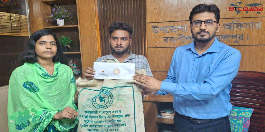 বকশীগঞ্জে ব্রেন টিউমারে আক্রান্ত আল্পনার চিকিৎসায় আর্থিক সহায়তা ও শুকনো খাবার প্রদান!