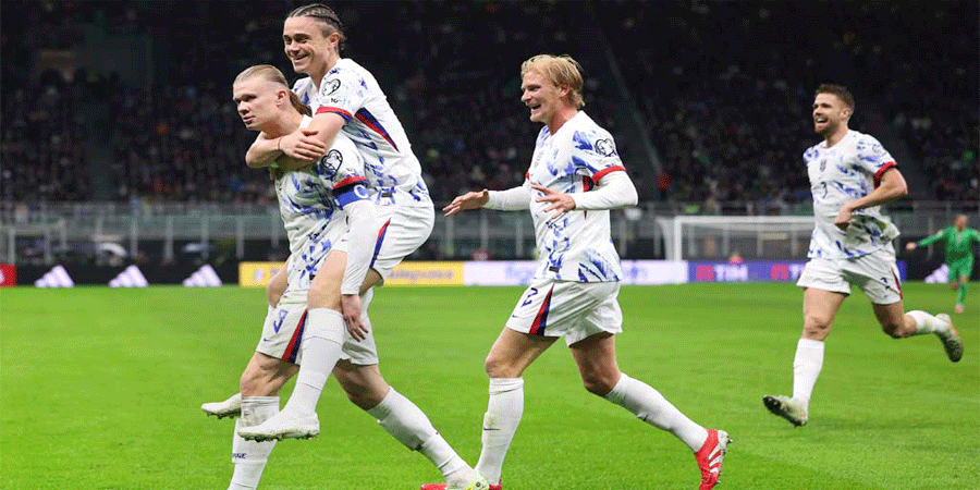 হলান্ডের রেকর্ড, ইতালির ভাগ্য ঝুলিয়ে রেখে বিশ্বকাপে নরওয়ে