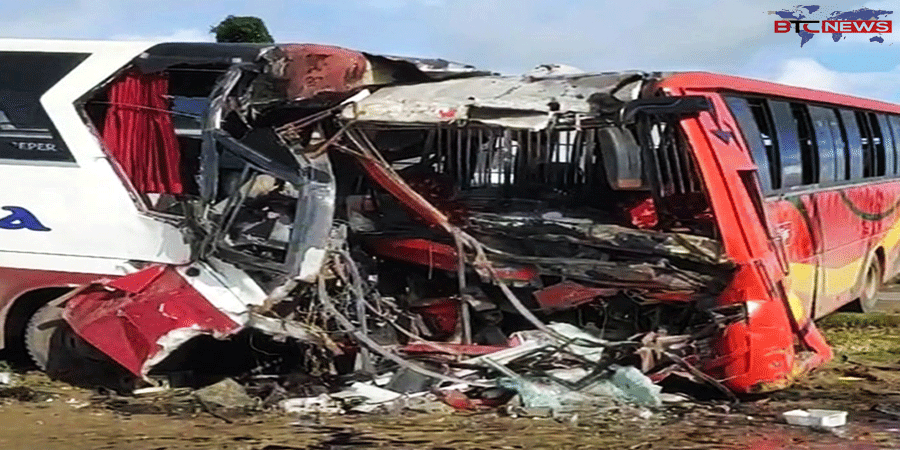 শায়েস্তাগঞ্জে দুই বাসের সংঘর্ষে নিহত-৩, আহত-২০