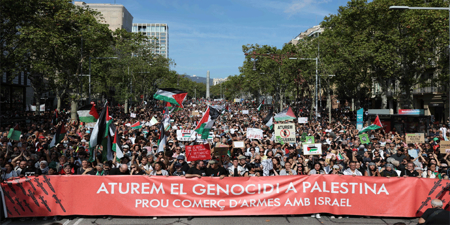 গাজায় ইসরাইলি আগ্রাসনের বিরুদ্ধে ইউরোপজুড়ে বিক্ষোভ