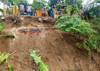 ইসলামপুরে অসময়ে যমুনার ভাঙনে দিশেহারা নদী পাড়ের শতাধিক পরিবার