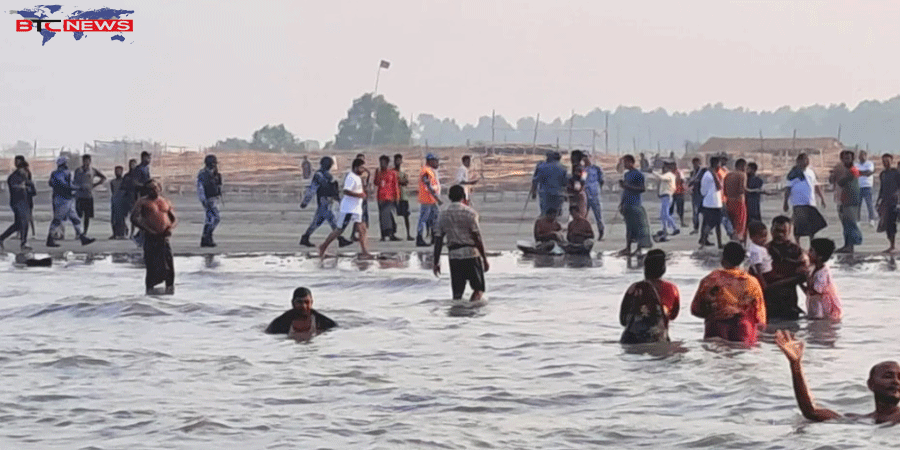 দুবলারচরের আলোরকোলে পুণ্যস্নানের মধ্য দিয়ে শেষ হলো ৩ দিনের রাস উৎসব