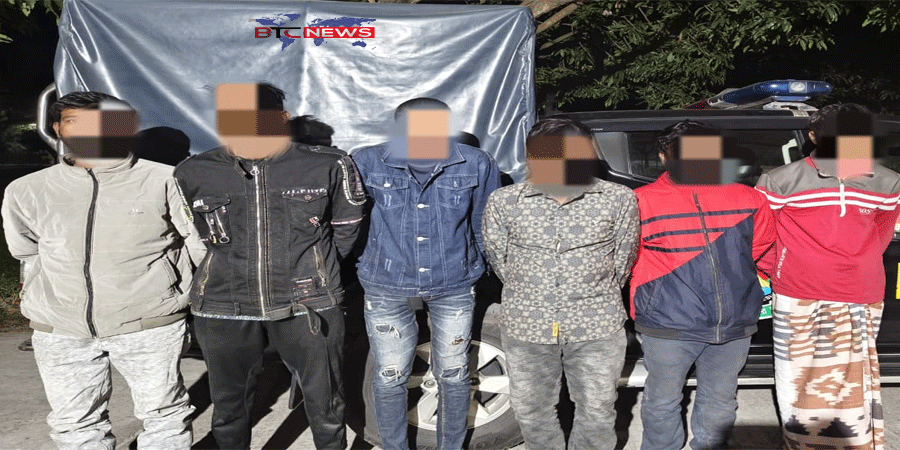 রাজশাহী নগরীতে গাঁজা-ইয়াবা-ট্যাপেন্টাডল-সহ ৬ মাদক কারবারী গ্রেফতার