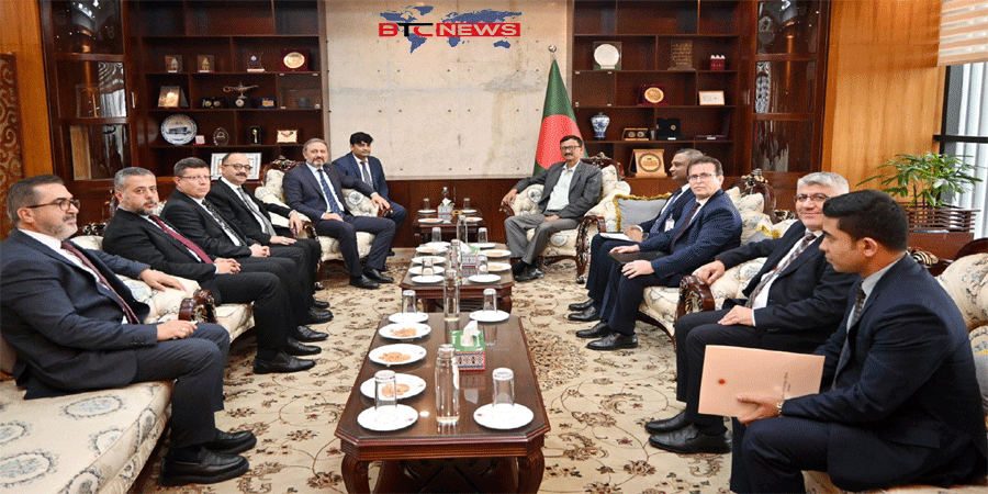 তুর্কি সংসদীয় প্রতিনিধি দলের সঙ্গে পররাষ্ট্র উপদেষ্টার সৌজন্য সাক্ষাৎ