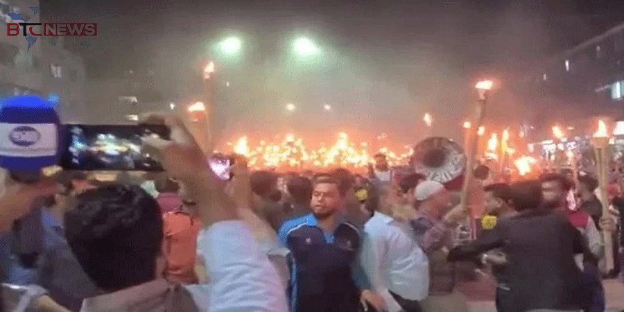 এবার সানজিদা তুলির মনোনয়ন বাতিলের দাবিতে মশাল মিছিল