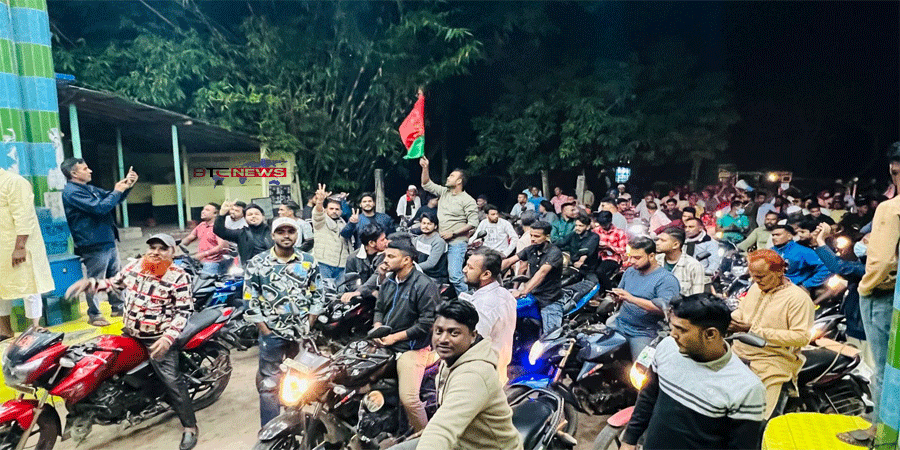 আওয়ামী লীগের লকডাউনের প্রতিবাদে ইসলামপুরে বিএনপির মোটর সাইকেল শোভাযাত্রা