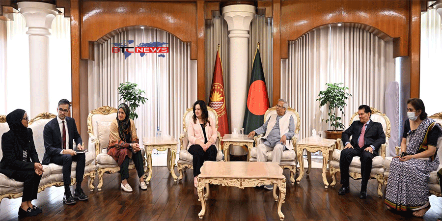 প্রধান উপদেষ্টার সঙ্গে কানাডীয় প্রতিনিধি দলের সাক্ষাত অনুষ্ঠিত