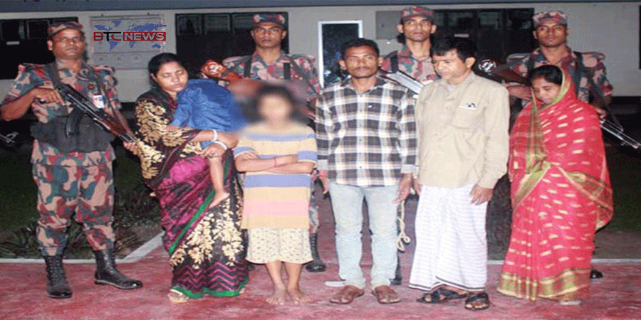 দিনাজপুরের ফুলবাড়ী সীমান্তে ভারতীয় নাগরিকসহ আটক-৬