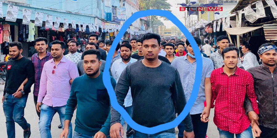 রাজশাহীর দুর্গাপুরে নিষিদ্ধ ছাত্রলীগ নেতা হৃদয়ের নেতৃত্বে মোটরসাইকেল শোডাউন