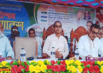 বর্ণাঢ্য আয়োজনে  চাঁপাইনবাবগঞ্জে ঐতিহাসিক বিপ্লব ও সংহতি দিবস পালিত