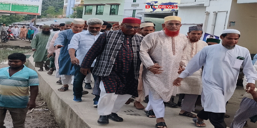 বাগমারায় জামায়াতের প্রার্থী ডাঃ বারীর গণসংযোগ ও মতবিনিময়