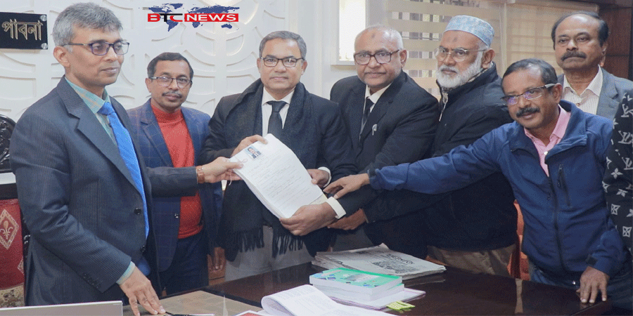 পাবনা–৫ আসনে মনোনয়নপত্র জমা দিলেন এ্যাডভোকেট শামছুর রহমান শিমুল বিশ্বাস