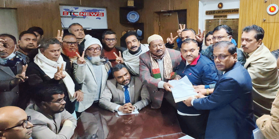 দিনাজপুর-৩ আসনে খালেদা জিয়ার পক্ষে মনোনয়নপত্র দাখিল