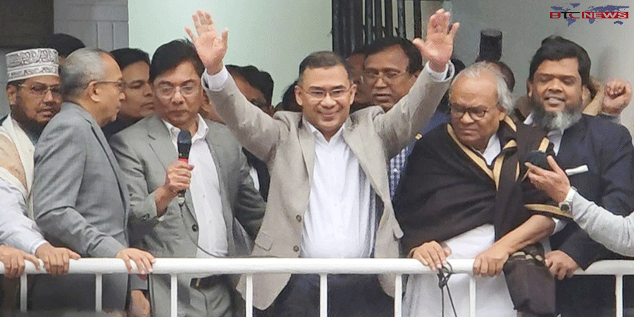 দেড় যুগ পর নয়াপল্টন কার্যালয়ে তারেক রহমান