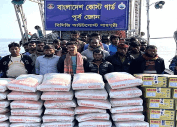 মিয়ানমারে পাচারের সময় দুই ট্রলারভর্তি সিমেন্ট-মশার কয়েলসহ আটক-২২