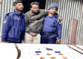 সদরপুরে দেশীয় অস্ত্র- মাদকসহ আটক-১