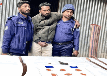 সদরপুরে দেশীয় অস্ত্র- মাদকসহ আটক-১