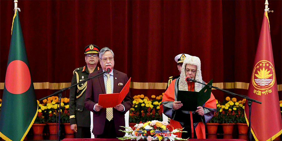 ২৬ তম প্রধান বিচারপতি হিসেবে শপথ নিলেন জুবায়ের রহমান চৌধুরী