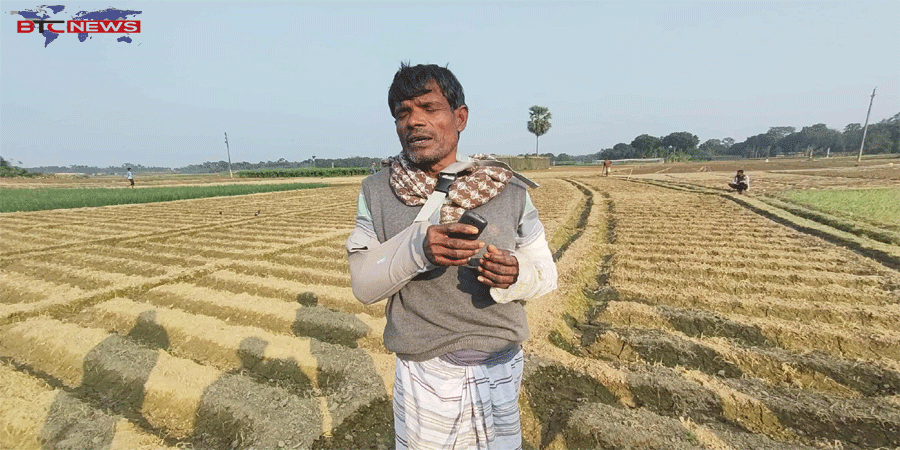 মোহনপুরে আদালতের ডিক্রি অমান্য: গমক্ষেত পুড়িয়ে আলু চাষে প্রতিপক্ষের দৌরাত্ম্য