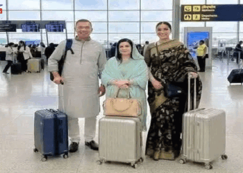 লন্ডনের হিথ্রো বিমানবন্দরে পৌঁছেছেন তারেক রহমান