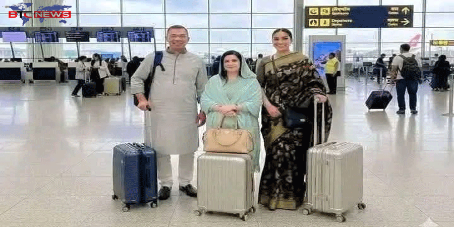 লন্ডনের হিথ্রো বিমানবন্দরে পৌঁছেছেন তারেক রহমান