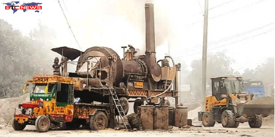 রাজবাড়ীতে সড়ক সংস্কার কাজে ভয়াবহ বায়ুদূষণ, অতিষ্ঠ জনজীবন