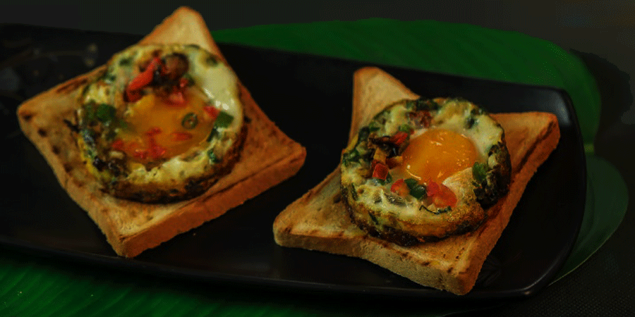 ব্রেড শাকশুকার রেসিপি