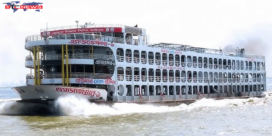 মেঘনায় লঞ্চ দুর্ঘটনা: ঝালকাঠিতে ৪ কর্মীসহ ‘এ্যাডভেঞ্চার-৯’ আটক