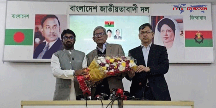 বিএনপিতে যোগ দিলেন গণঅধিকারের রাশেদ খাঁন