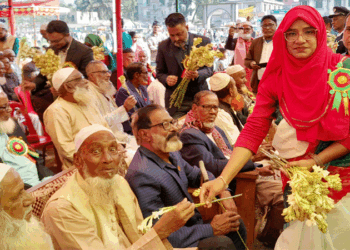 বকশীগঞ্জে মহান বিজয় দিবসে বীর মুক্তিযোদ্ধাদের সংবর্ধনা প্রদান
