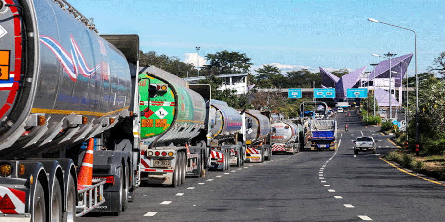 লাওসের জ্বালানি রুট বন্ধ করে দিলো থাইল্যান্ড