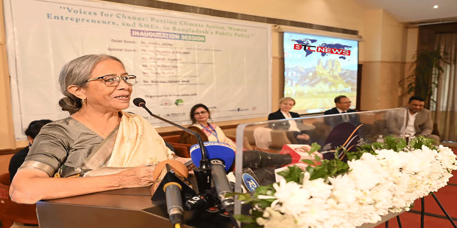 জলবায়ু ঝুঁকি মোকাবিলায় নারী উদ্যোক্তাদের জন্য অতিরিক্ত অর্থায়ন প্রয়োজন : প্রাণিসম্পদ উপদেষ্টা