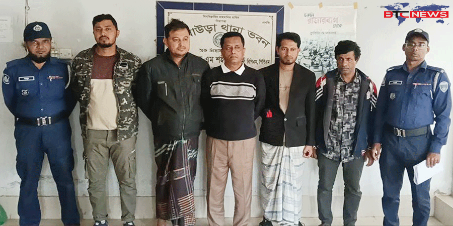 আখাউড়ায় আ. লীগ-যুবলীগের ৫ নেতা গ্রেফতার