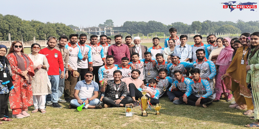নর্থ বেঙ্গল ইন্টারন্যাশনাল ইউনিভার্সিটির আন্ত: বিভাগ ক্রিকেট টুর্নামেন্টে চ্যাম্পিয়ন রাষ্ট্রবিজ্ঞান বিভাগ