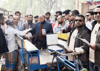 আদমদীঘিতে ধানের শীষের ভোট চেয়ে গ্রামগঞ্জে গণসংযোগ