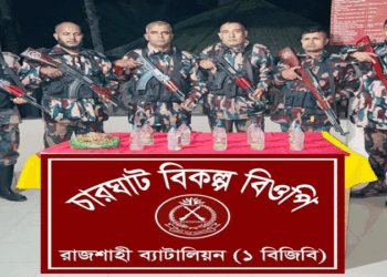 রাজশাহী বিজিবির পৃথক পৃথক অভিযান মাদকদ্রব্য আটক